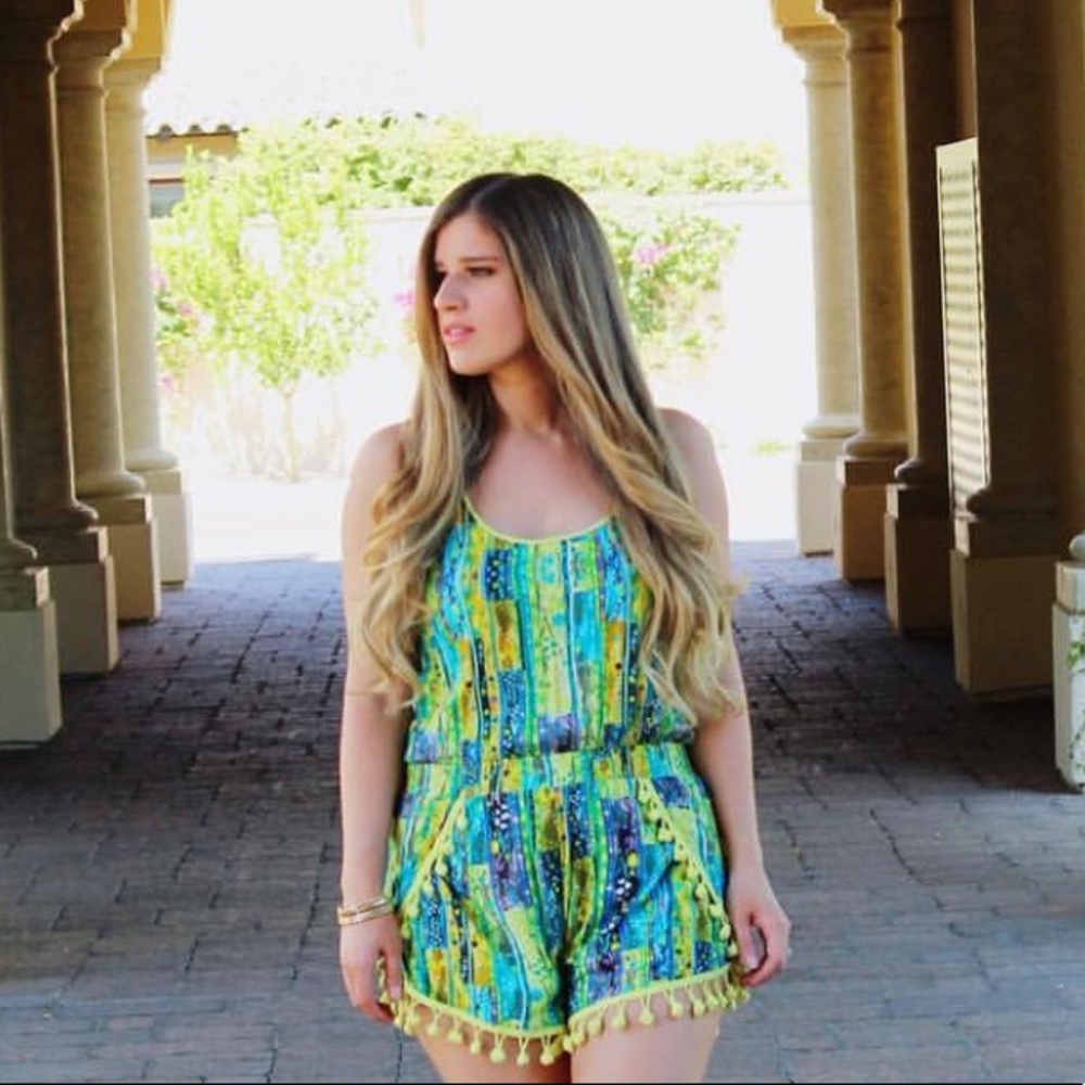 Turquoise Playsuits